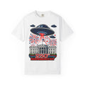 UFO July 4th Shirt, Funny Independence Day Tee, Alien Fireworks T-Shirt, Patriotic UFO Shirt, 4th of July Graphic Tee