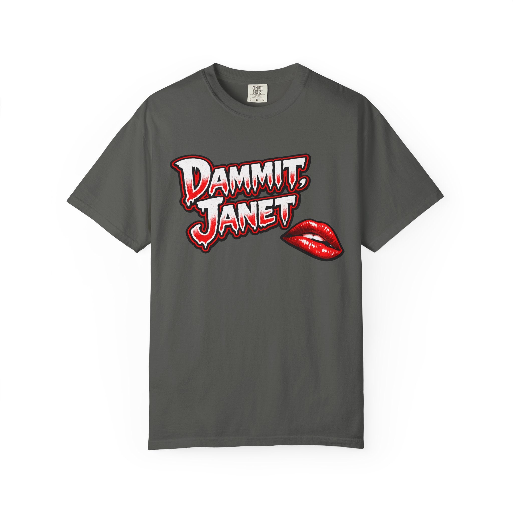 Dammit Horror Tee, Retro Gothic Shirt, Vintage Horror Graphic Tee, Spooky Halloween Gift, Dripping Text Shirt
