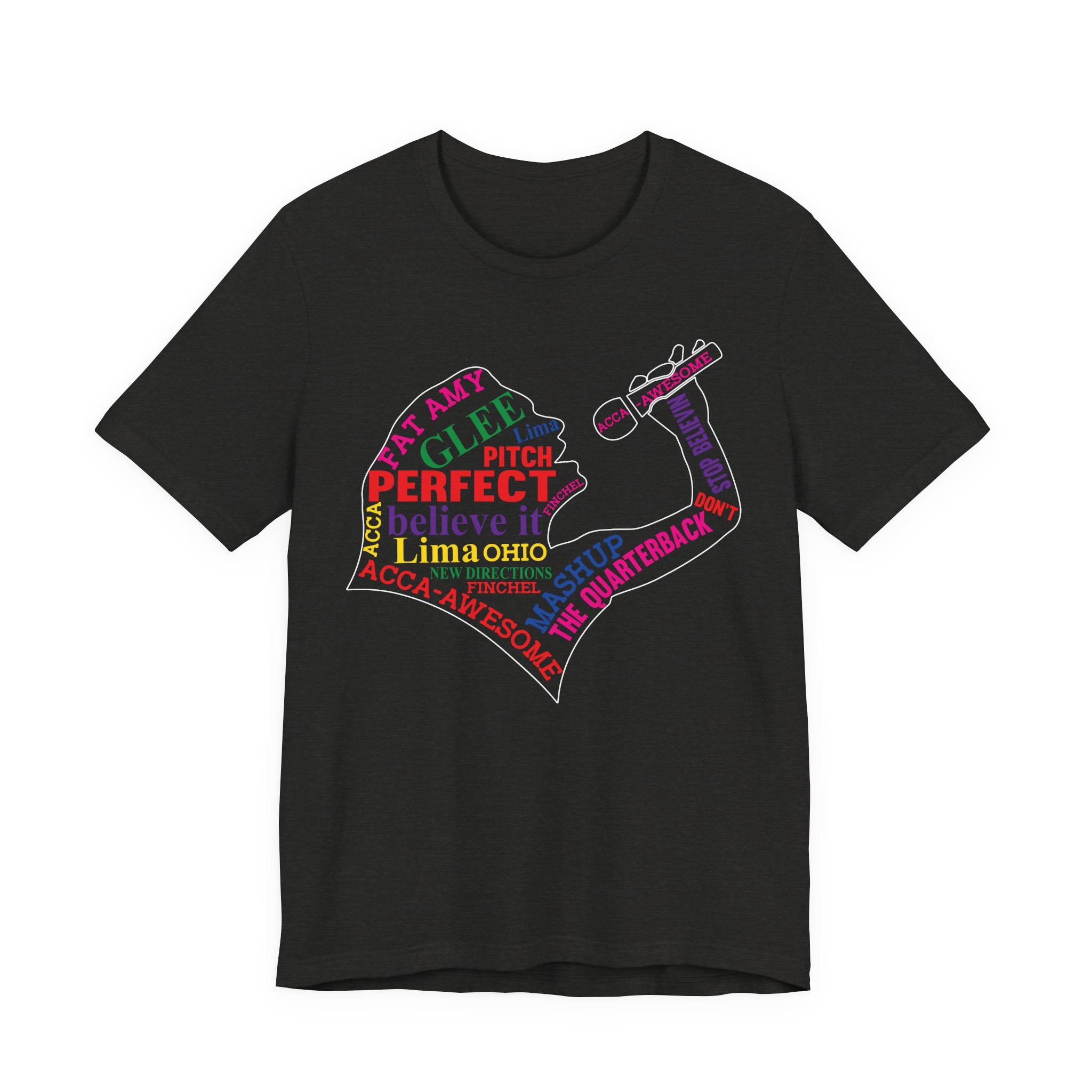 Glee TV Show Pitch Perfect Movie Graphic Design T-Shirt