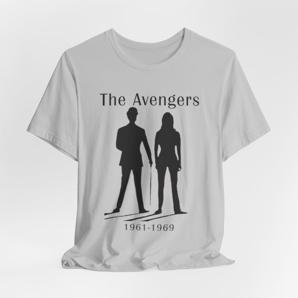 The Avengers 1961 to 1969 T Shirt, Steed & Peel Retro 60s Spy Series Tee