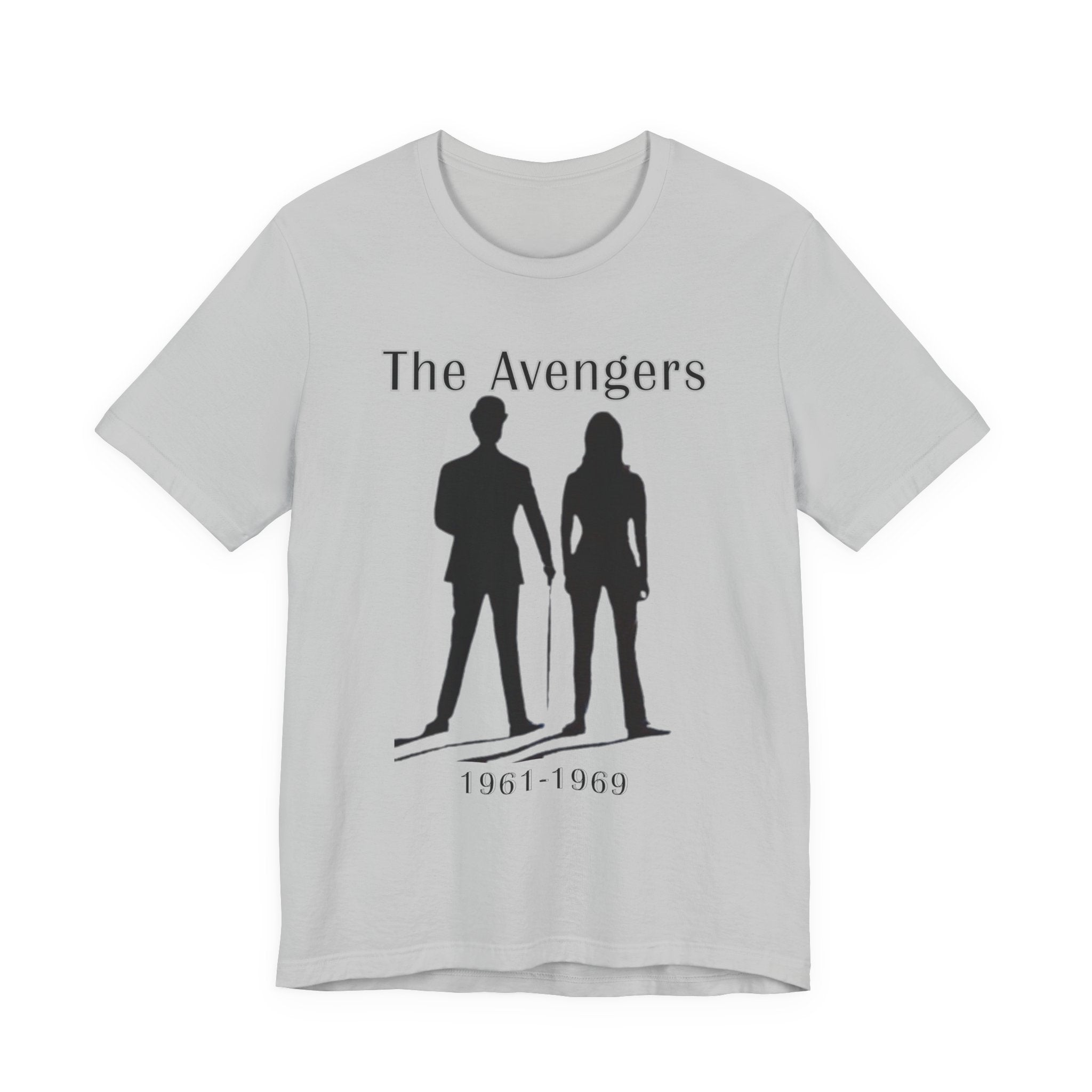 The Avengers 1961 to 1969 T Shirt, Steed & Peel Retro 60s Spy Series Tee