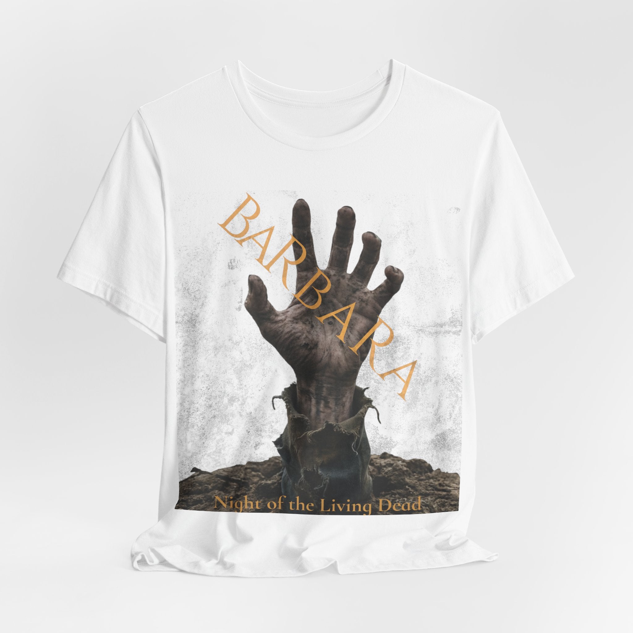 Vintage Horror Zombie Hand Shirt | Classic Undead Film Inspired Tee | Retro Black Horror Movie T-Shirt