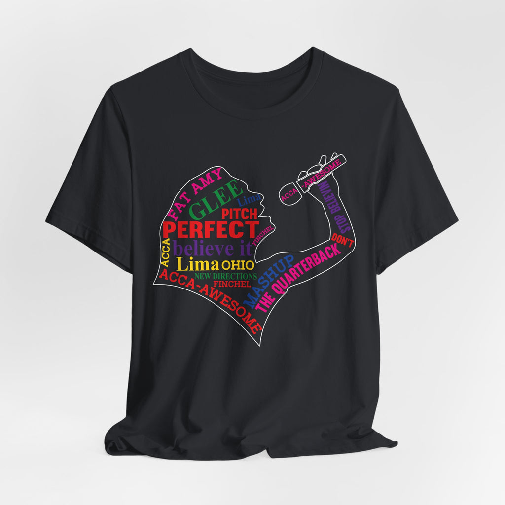 Glee TV Show Pitch Perfect Movie Graphic Design T-Shirt