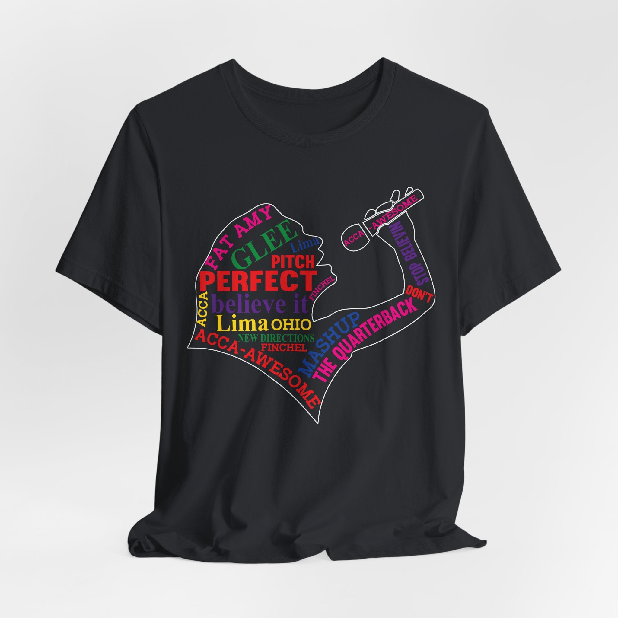 Glee TV Show Pitch Perfect Movie Graphic Design T-Shirt