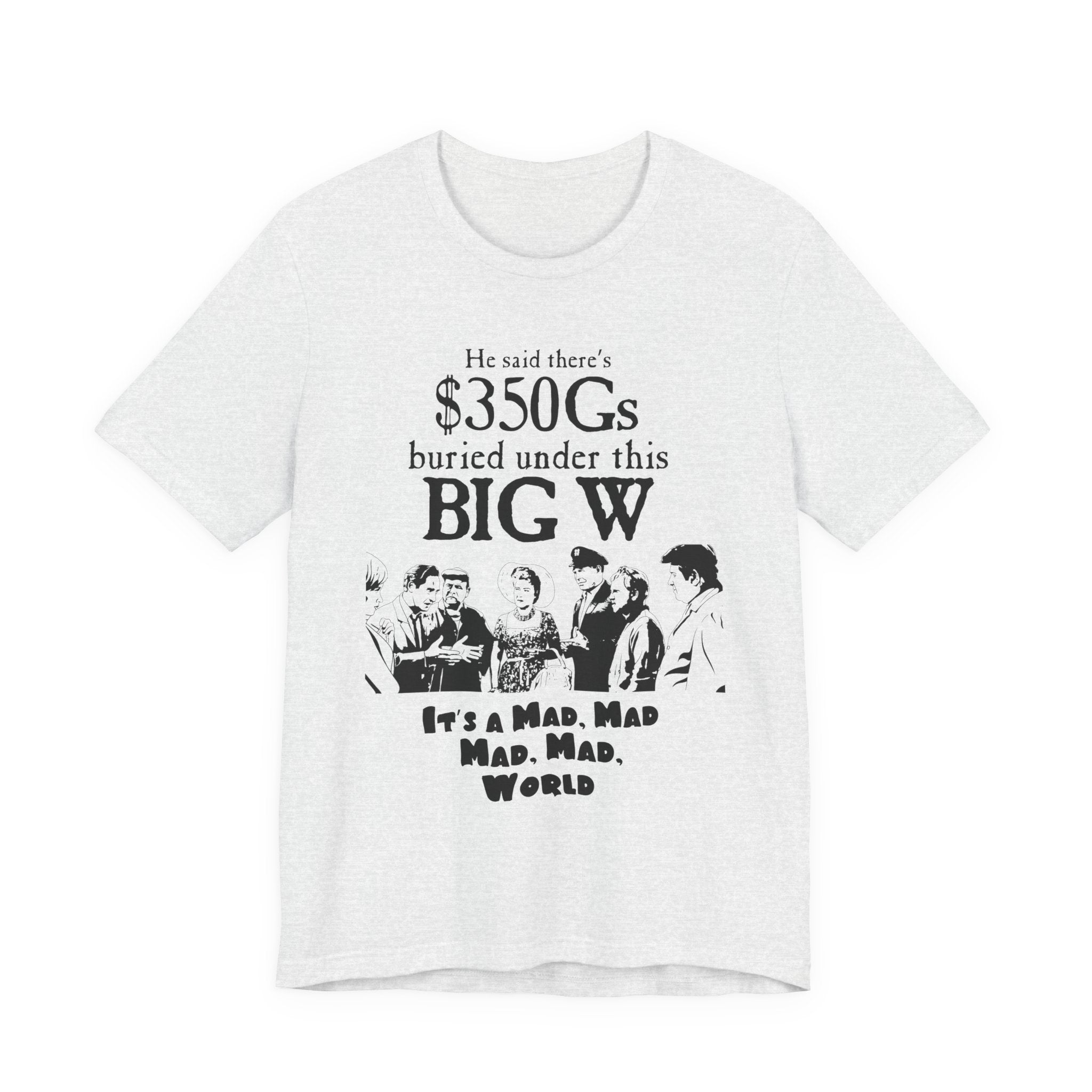 Mad World Graphic Tee, Funny Vintage T-Shirt, Movie Quote Shirt, Gift for Film Lovers, Retro Style Cotton Tee, Casual Wear