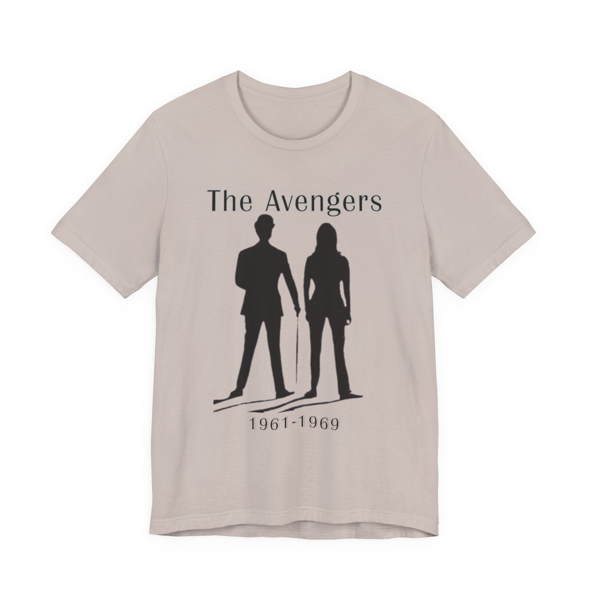 The Avengers 1961 to 1969 T Shirt, Steed & Peel Retro 60s Spy Series Tee