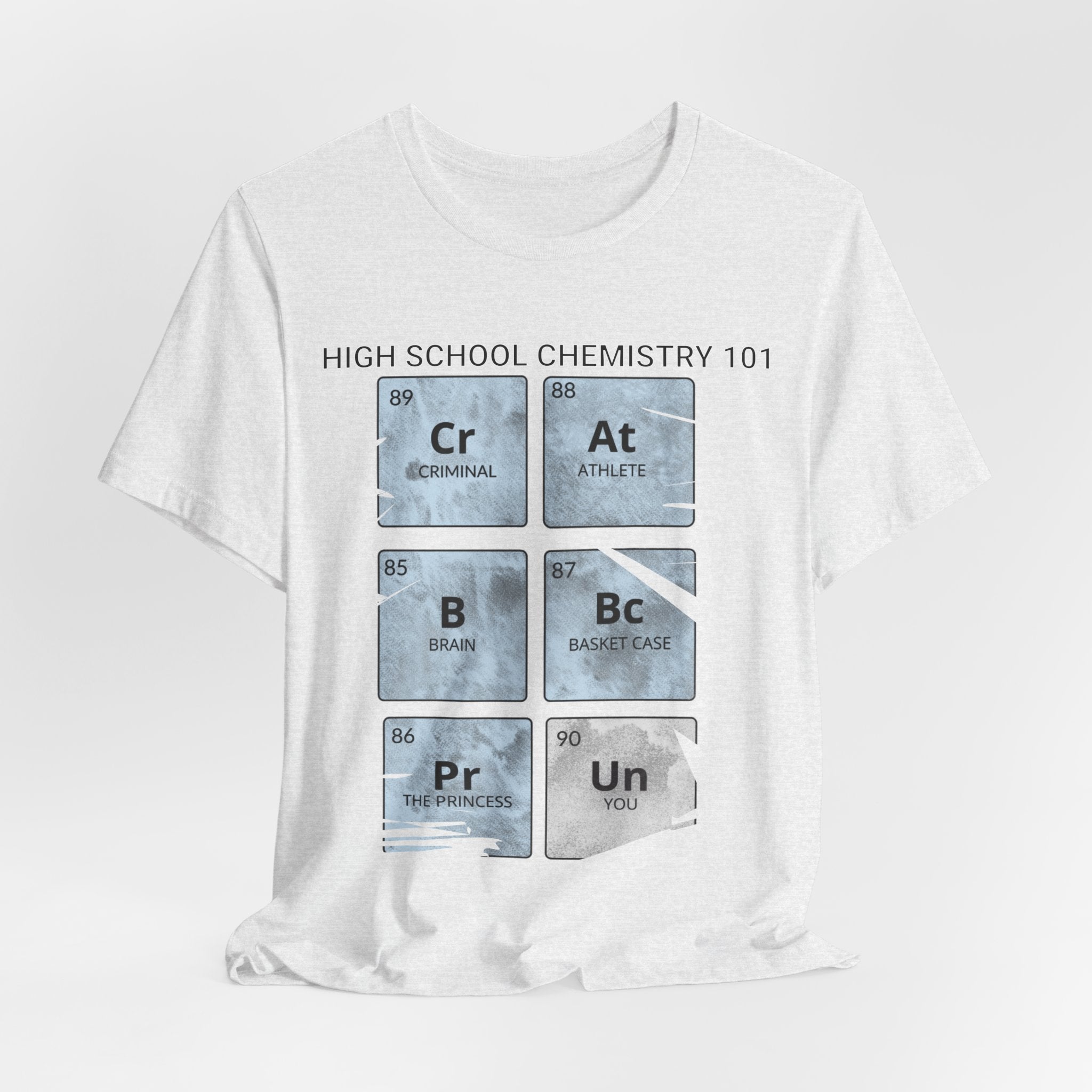 High School Chemistry 101 Shirt, Funny Periodic Table Elements Tee