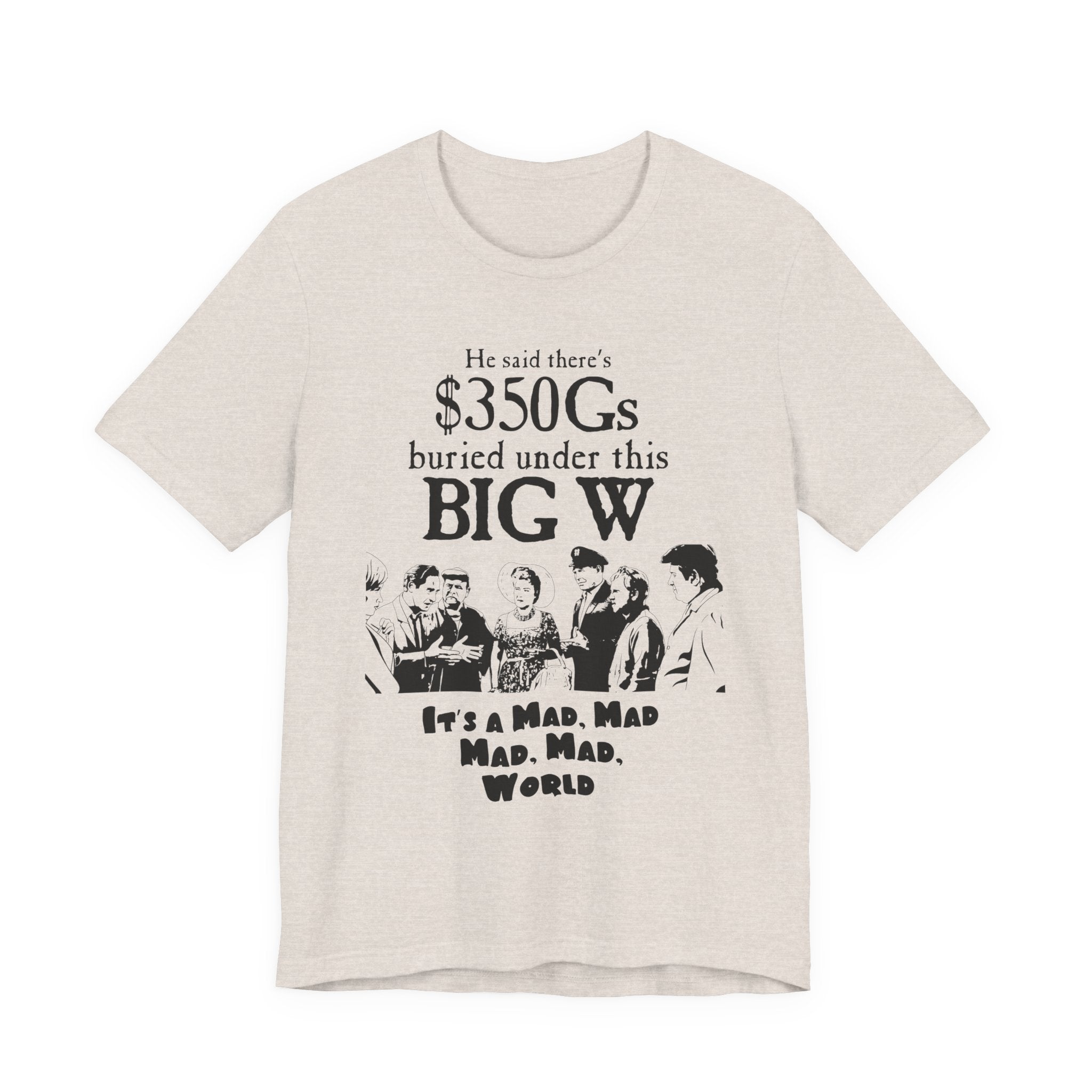 Mad World Graphic Tee, Funny Vintage T-Shirt, Movie Quote Shirt, Gift for Film Lovers, Retro Style Cotton Tee, Casual Wear