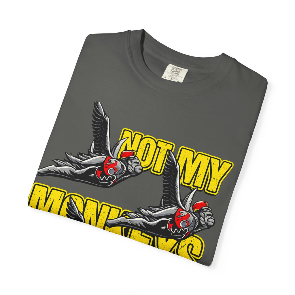 Not My Monkeys Tee – Retro Flying Monkey Graphic Shirt