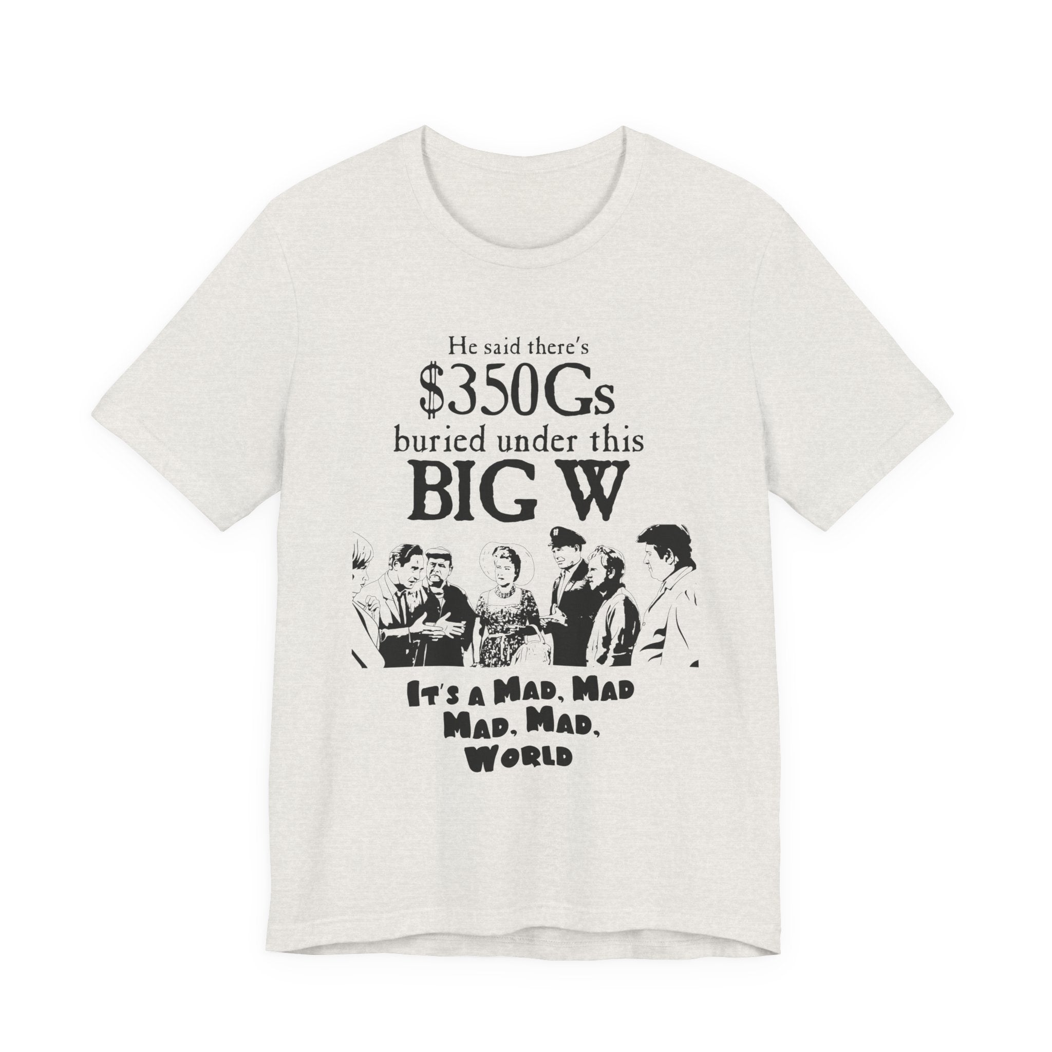 Mad World Graphic Tee, Funny Vintage T-Shirt, Movie Quote Shirt, Gift for Film Lovers, Retro Style Cotton Tee, Casual Wear