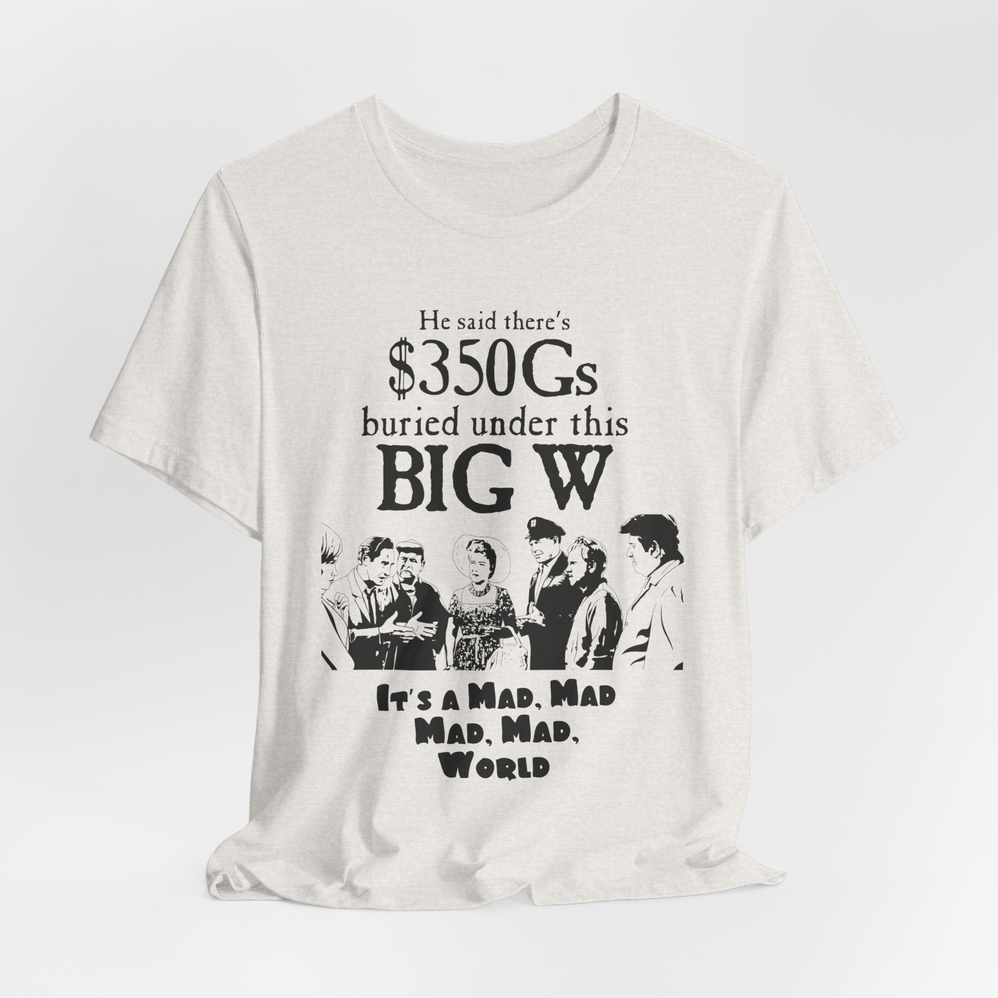 Mad World Graphic Tee, Funny Vintage T-Shirt, Movie Quote Shirt
