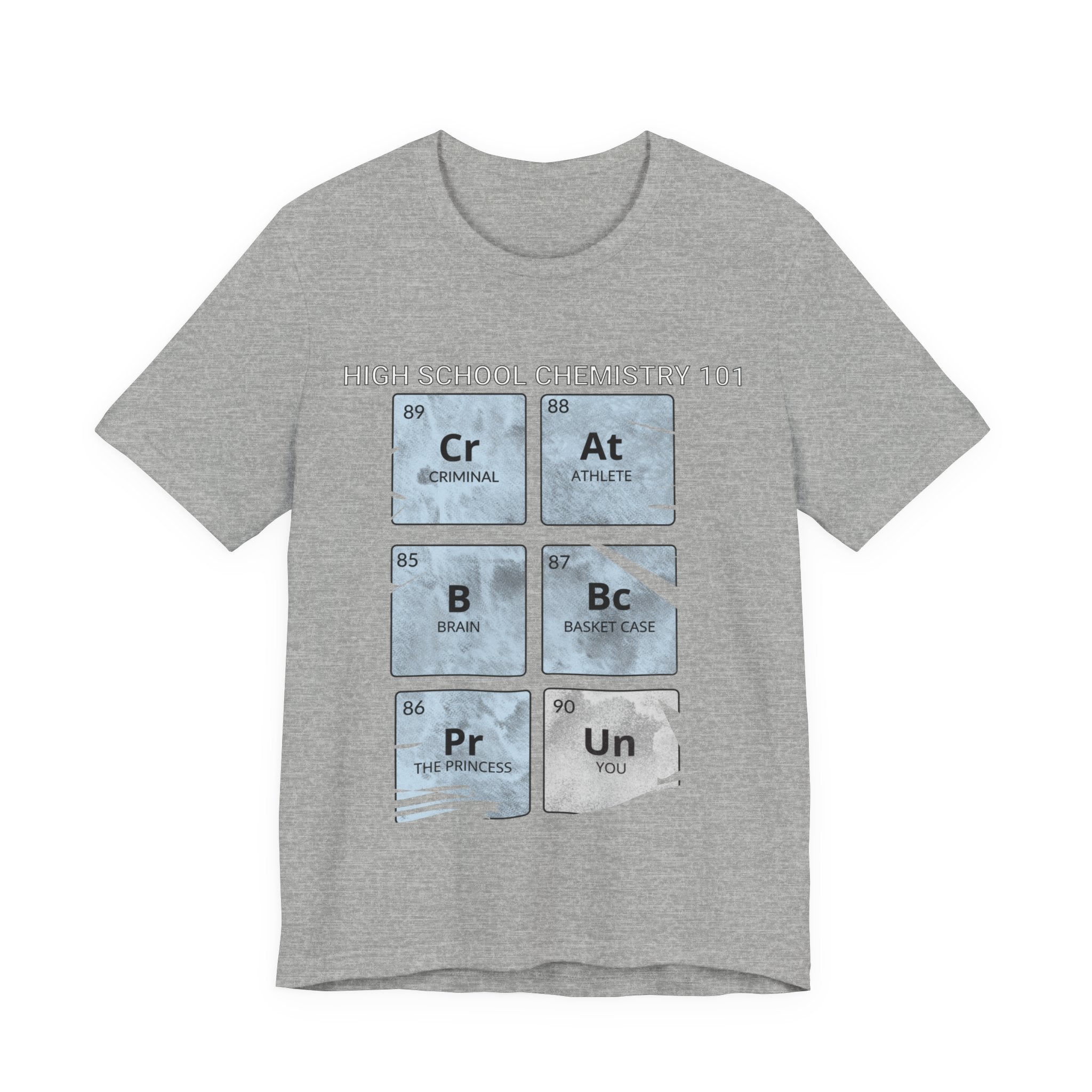 High School Chemistry 101 Shirt, Funny Periodic Table Elements Tee