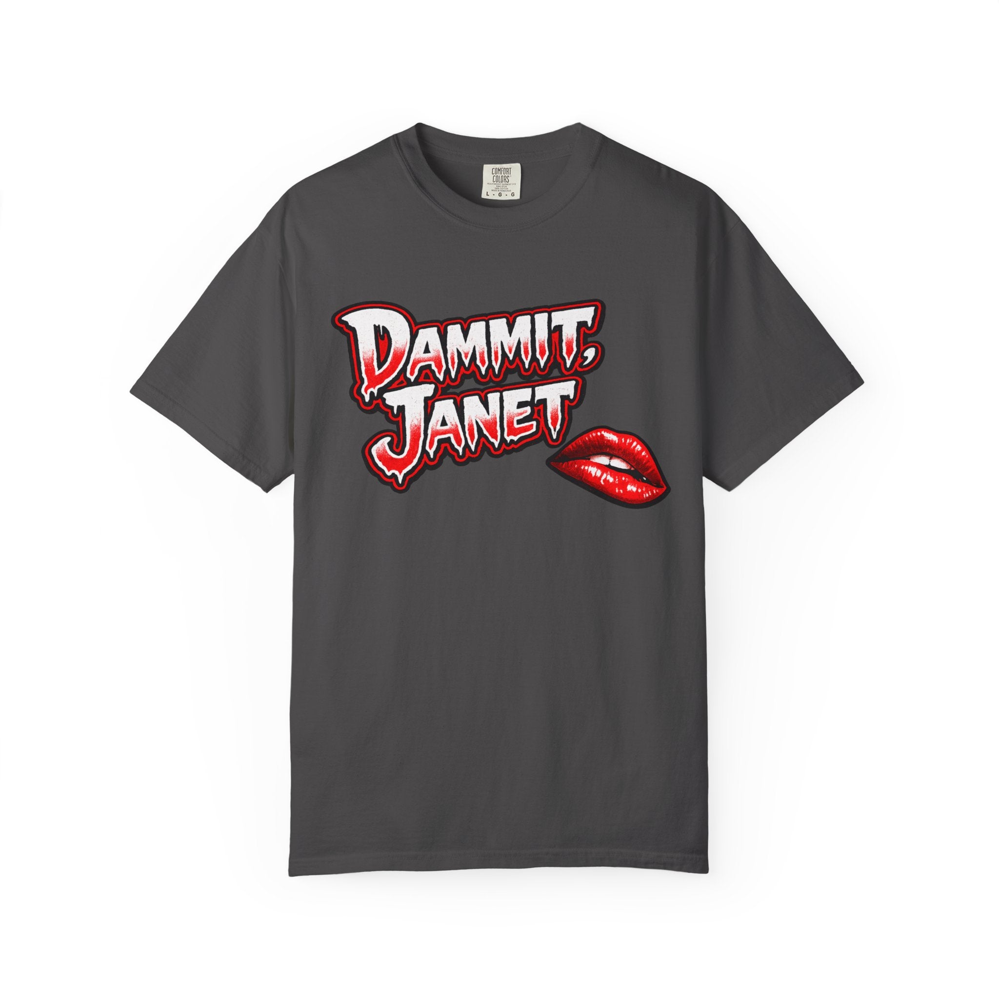 Dammit Horror Tee, Retro Gothic Shirt, Vintage Horror Graphic Tee, Spooky Halloween Gift, Dripping Text Shirt