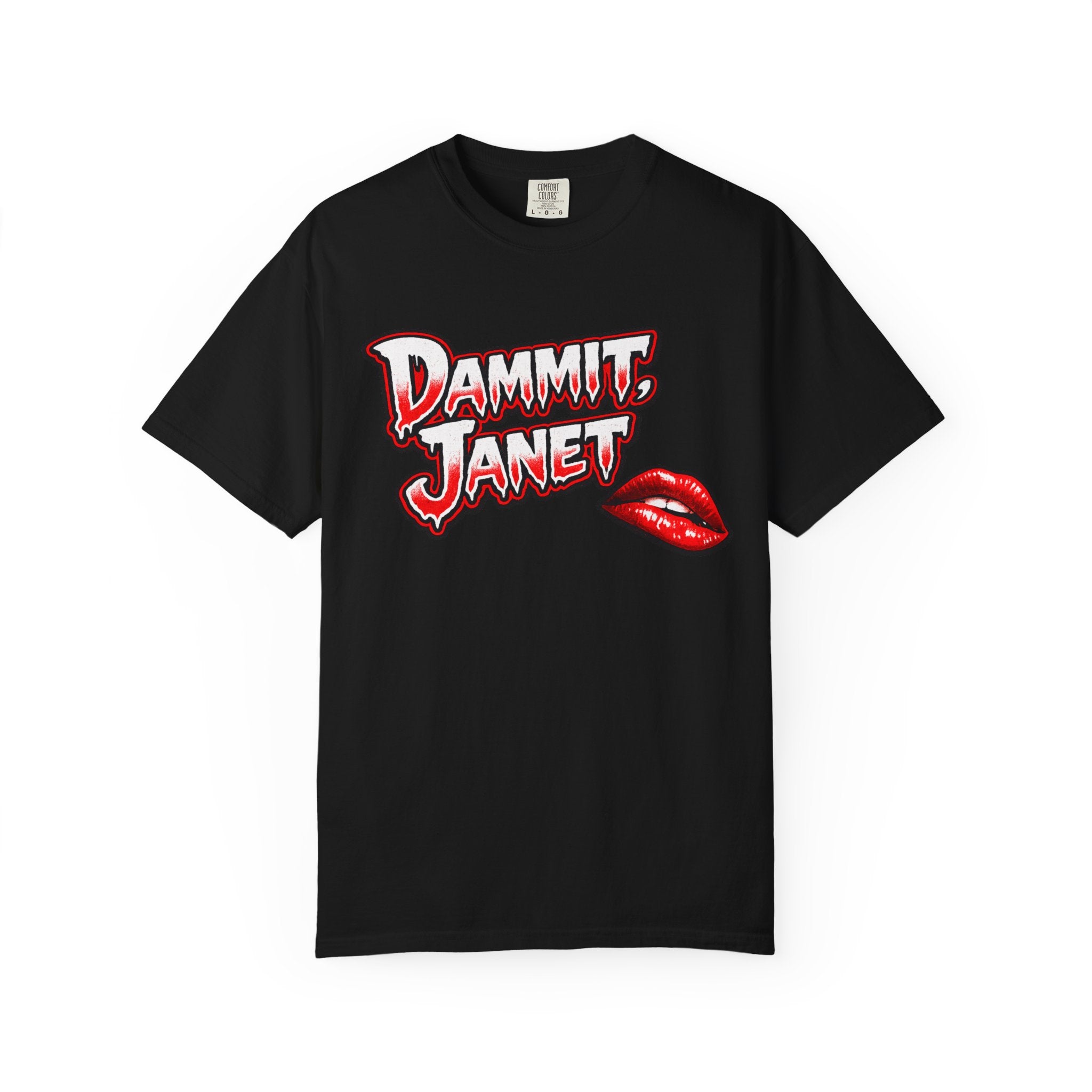 Dammit Horror Tee, Retro Gothic Shirt, Vintage Horror Graphic Tee, Spooky Halloween Gift, Dripping Text Shirt