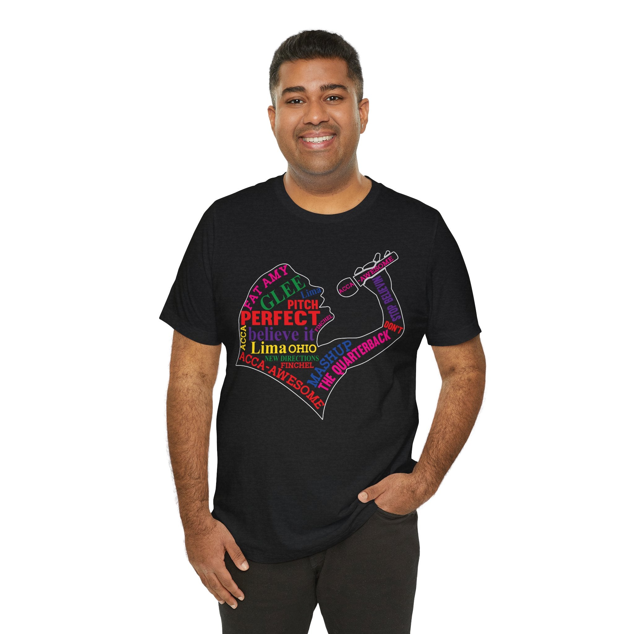 Glee TV Show Pitch Perfect Movie Graphic Design T-Shirt