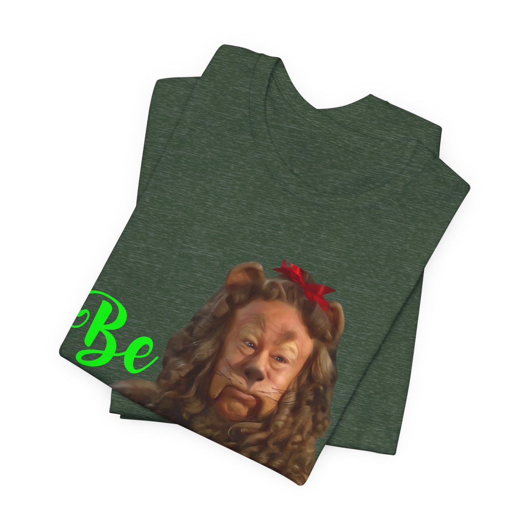 Wizard of Oz Cowardly Lion Fearless T-Shirt, Fearless Wizard of Oz Graphic Tee, Vintage Movie Fan Gift, Courageous Lion Silhouette Design