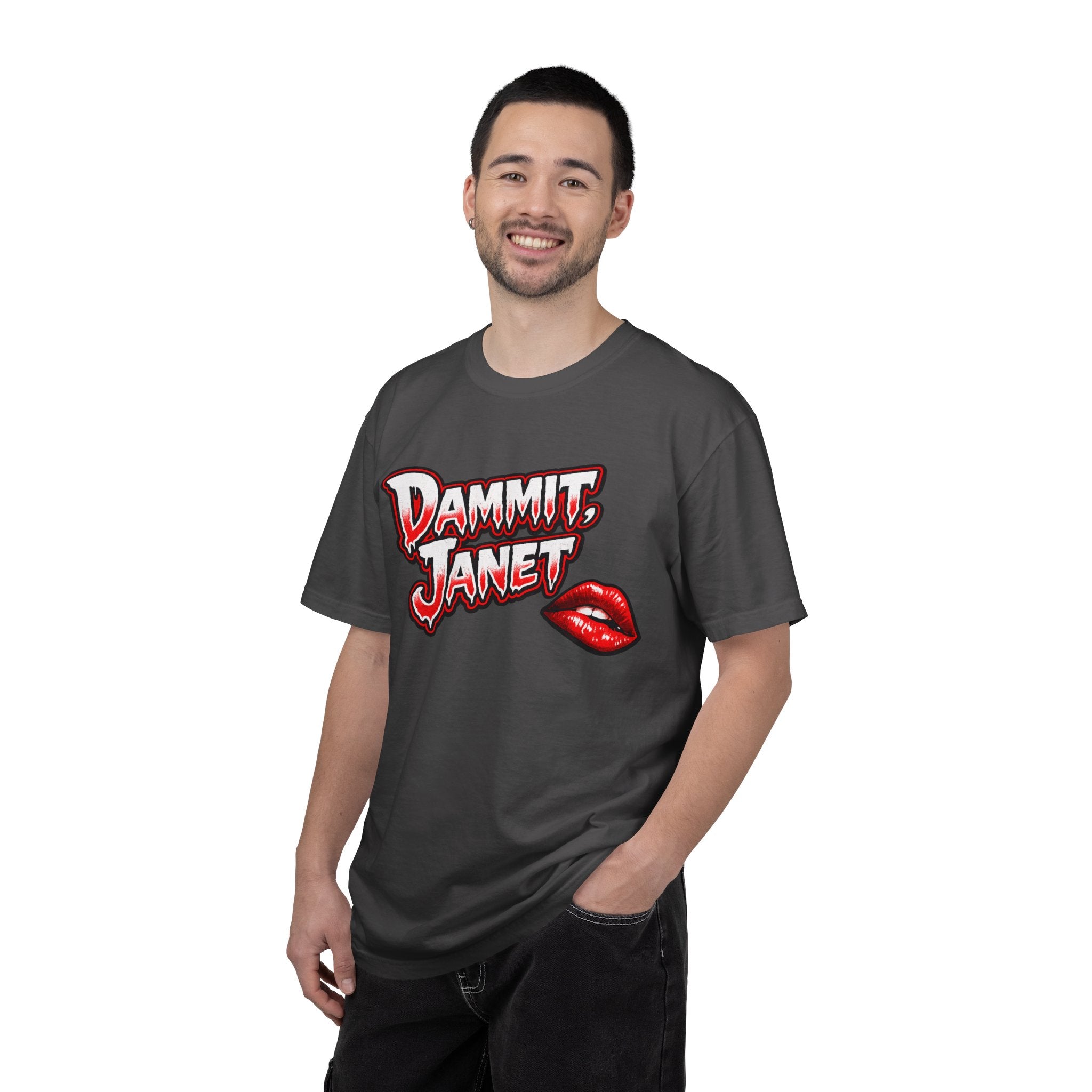 Dammit Horror Tee, Retro Gothic Shirt, Vintage Horror Graphic Tee, Spooky Halloween Gift, Dripping Text Shirt