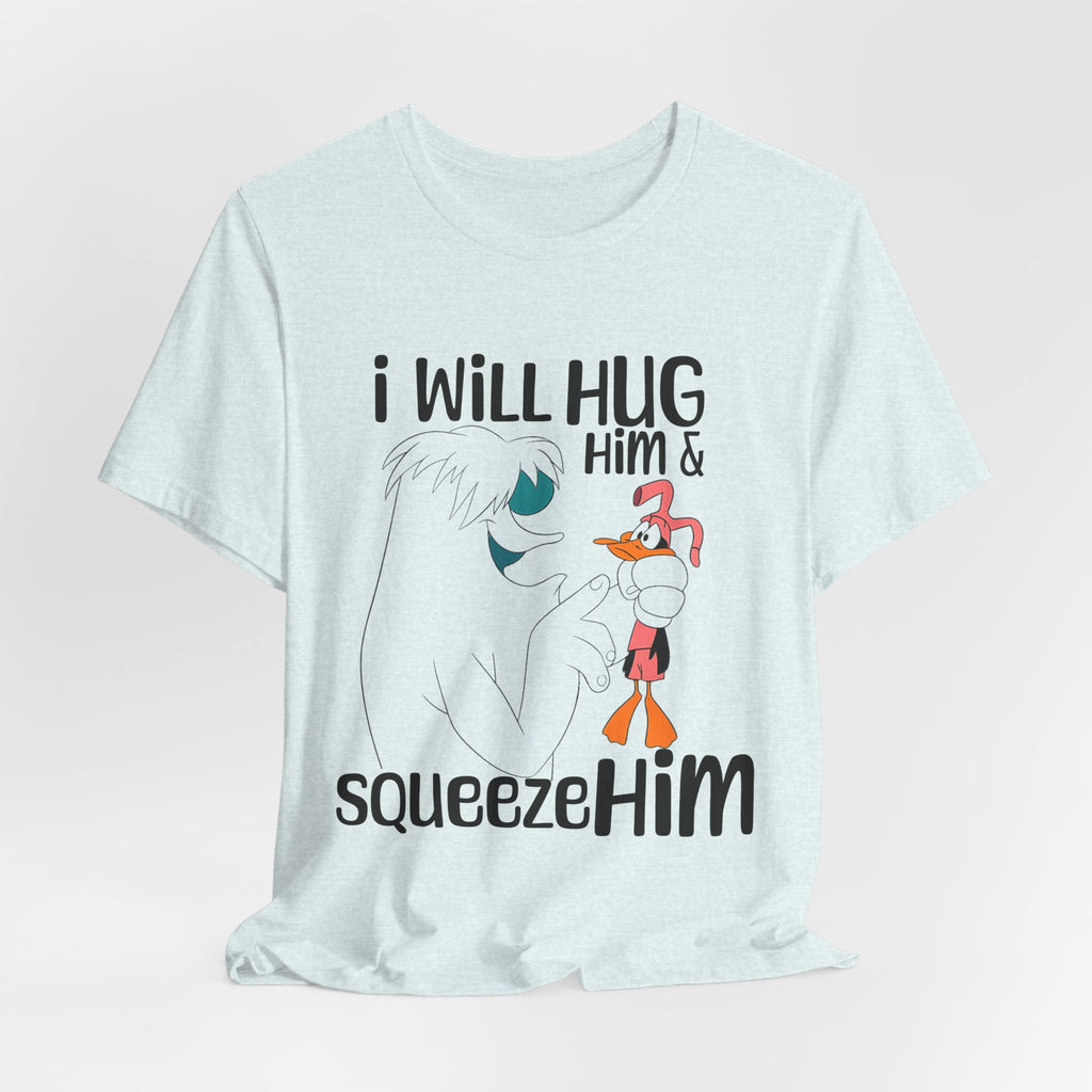 Funny Cartoon Yeti and Duck Tee | Classic Retro Animation Graphic