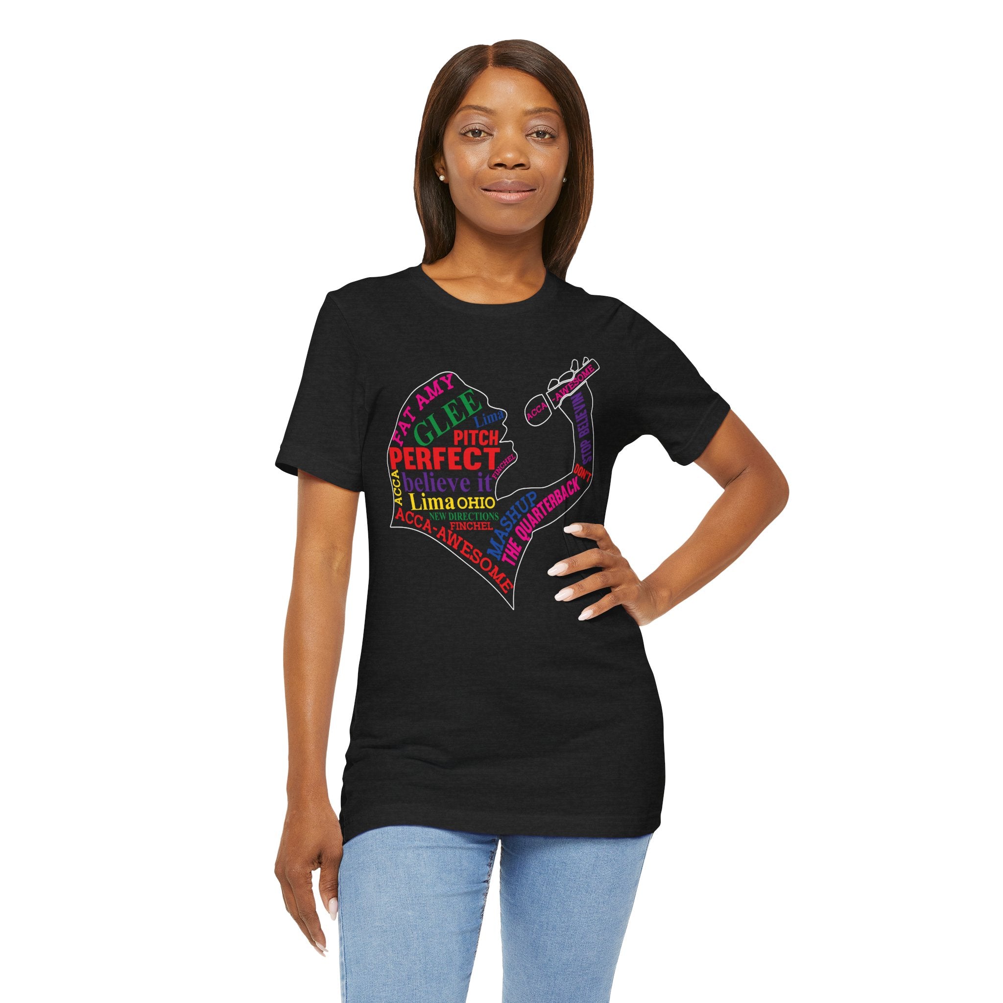 Glee TV Show Pitch Perfect Movie Graphic Design T-Shirt