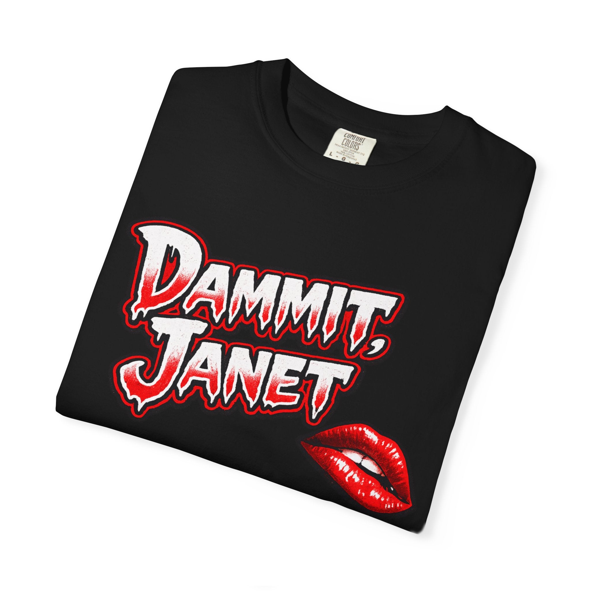 Dammit Horror Tee, Retro Gothic Shirt, Vintage Horror Graphic Tee, Spooky Halloween Gift, Dripping Text Shirt