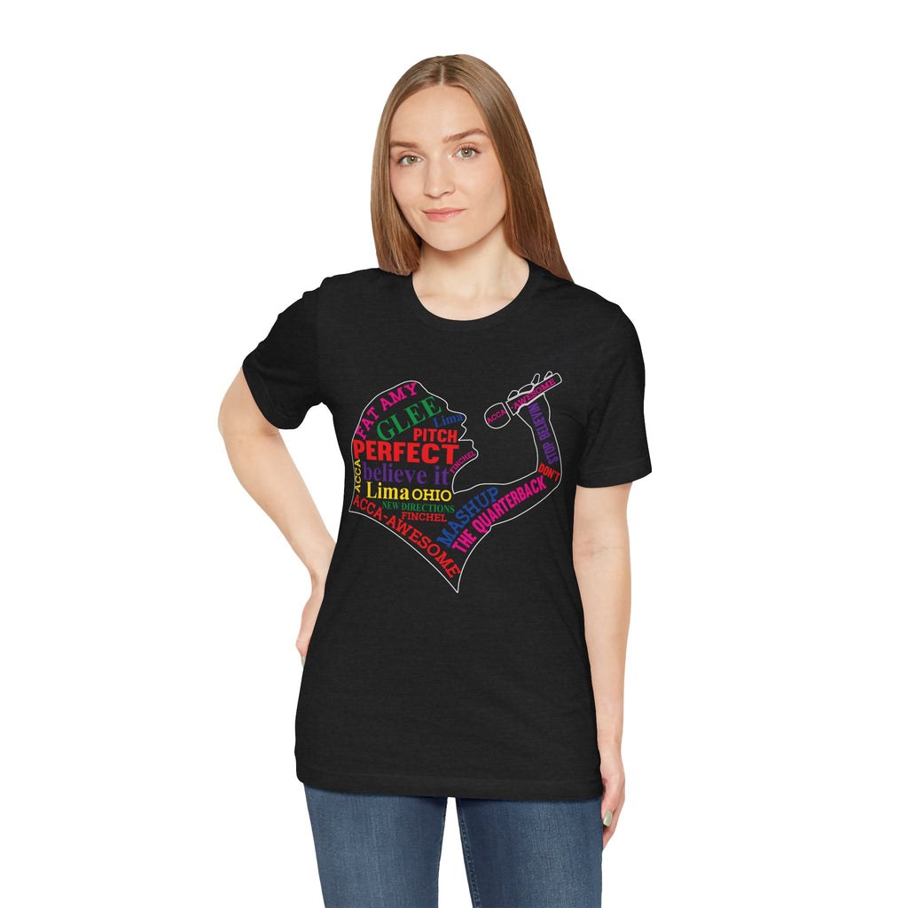 Glee TV Show Pitch Perfect Movie Graphic Design T-Shirt