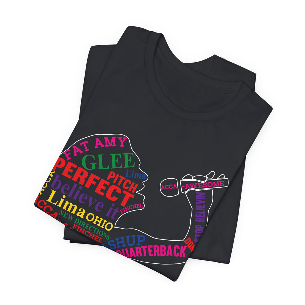 Glee TV Show Pitch Perfect Movie Graphic Design T-Shirt