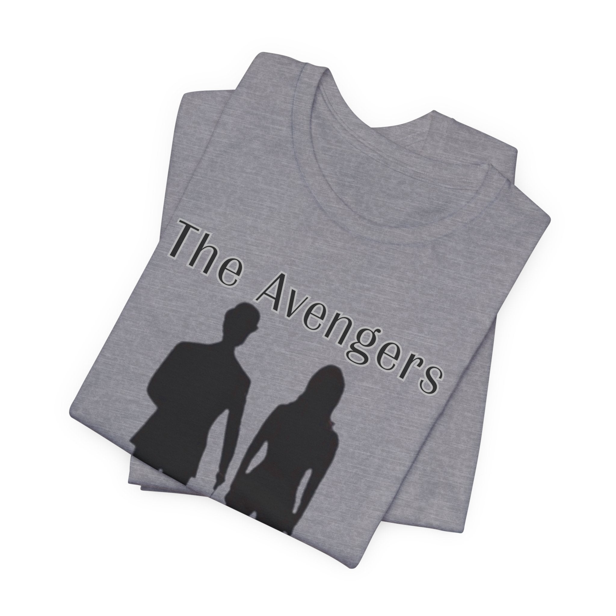 The Avengers 1961 to 1969 T Shirt, Steed & Peel Retro 60s Spy Series Tee