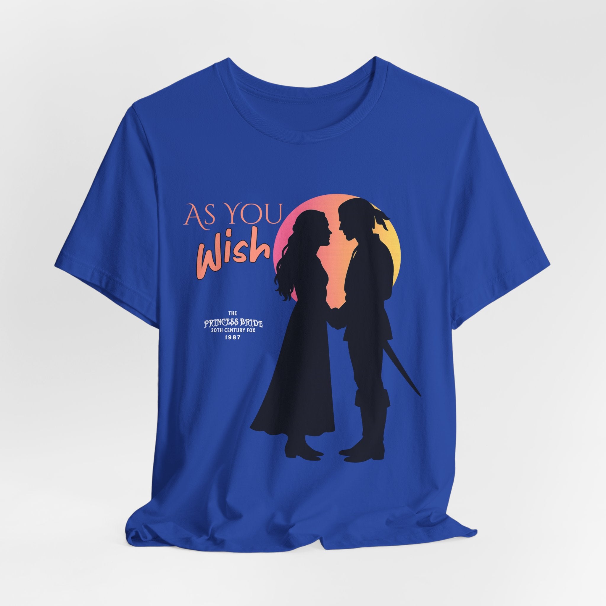 Classic Romance Silhouette T-Shirt, Retro Sunset Graphic, Romantic Movie Couple Tee, Fairytale Love Gift Shirt