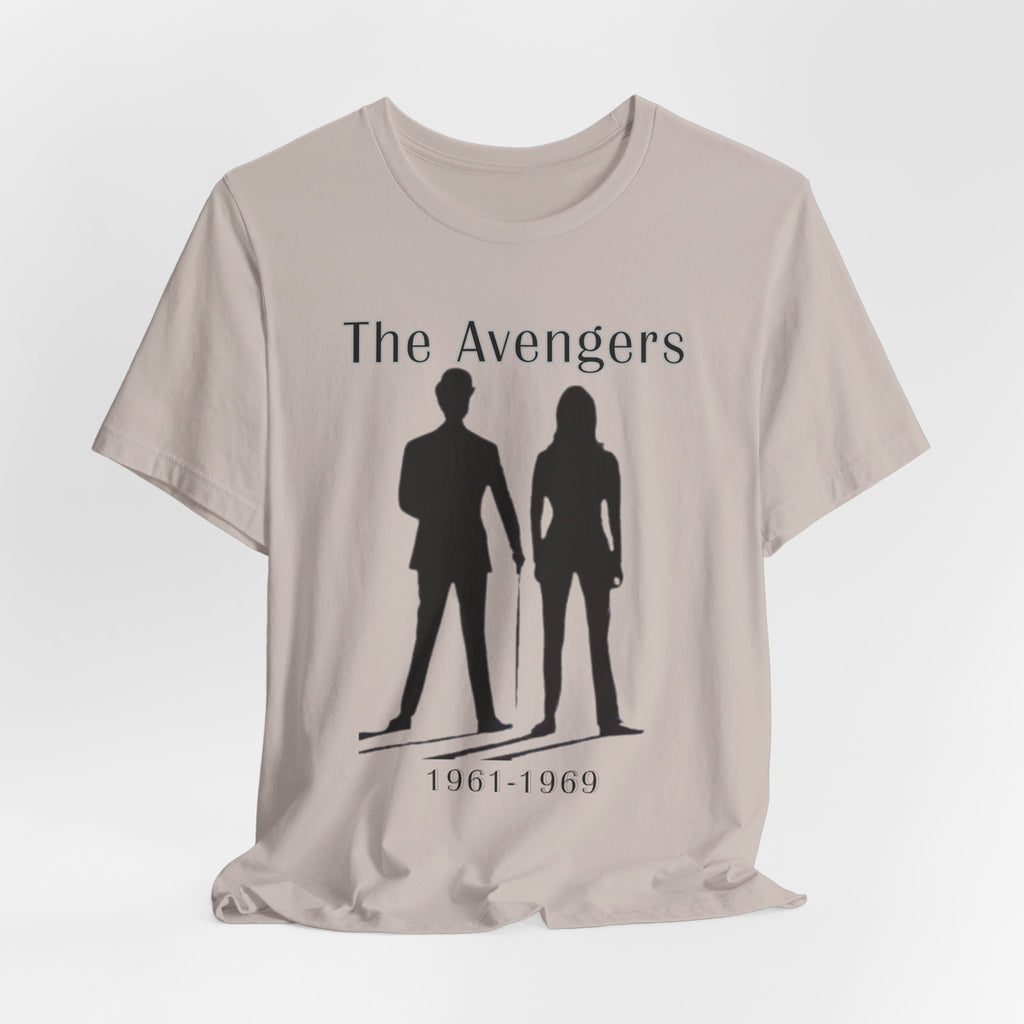 The Avengers 1961 to 1969 T Shirt, Steed & Peel Retro 60s Spy Series Tee