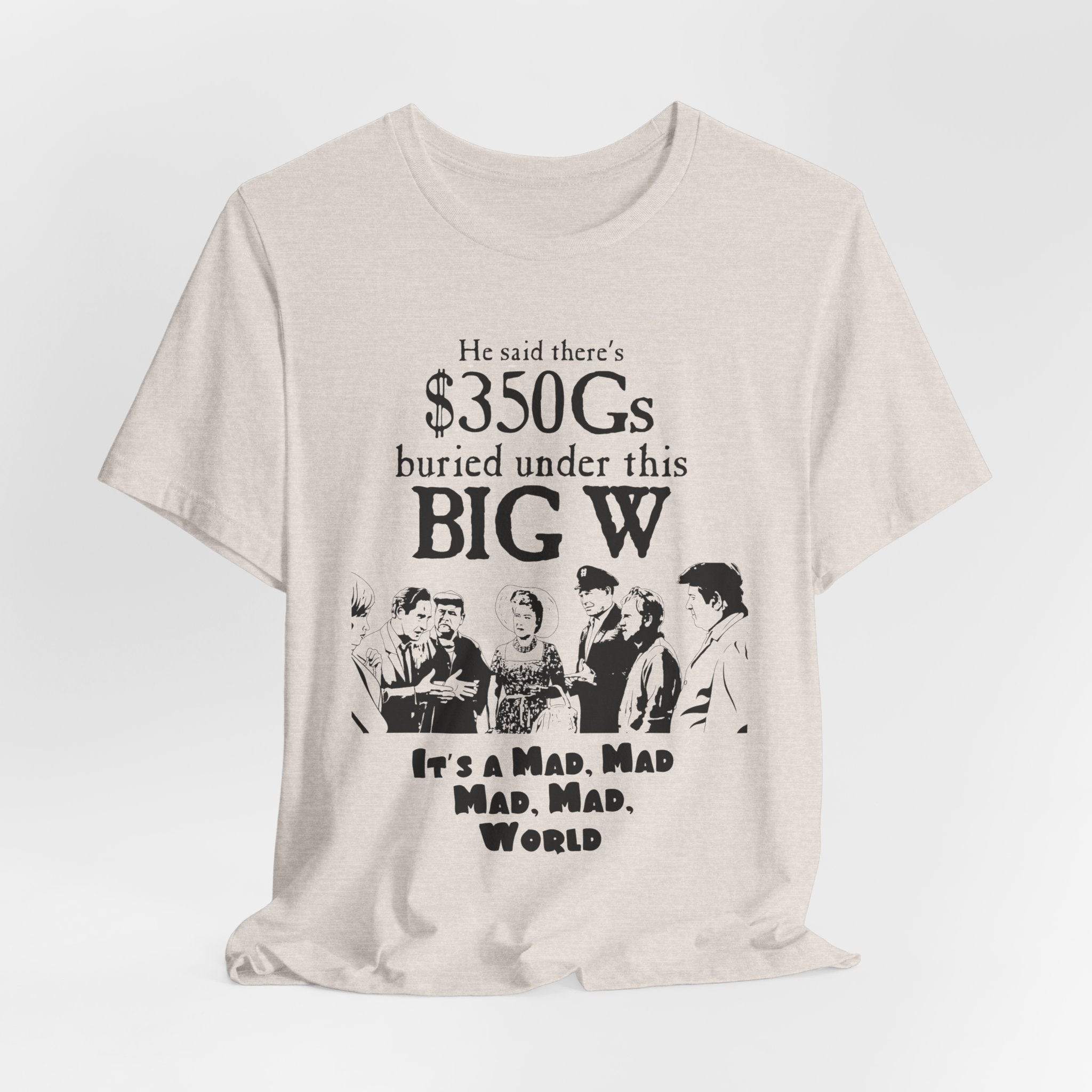 Mad World Graphic Tee, Funny Vintage T-Shirt, Movie Quote Shirt