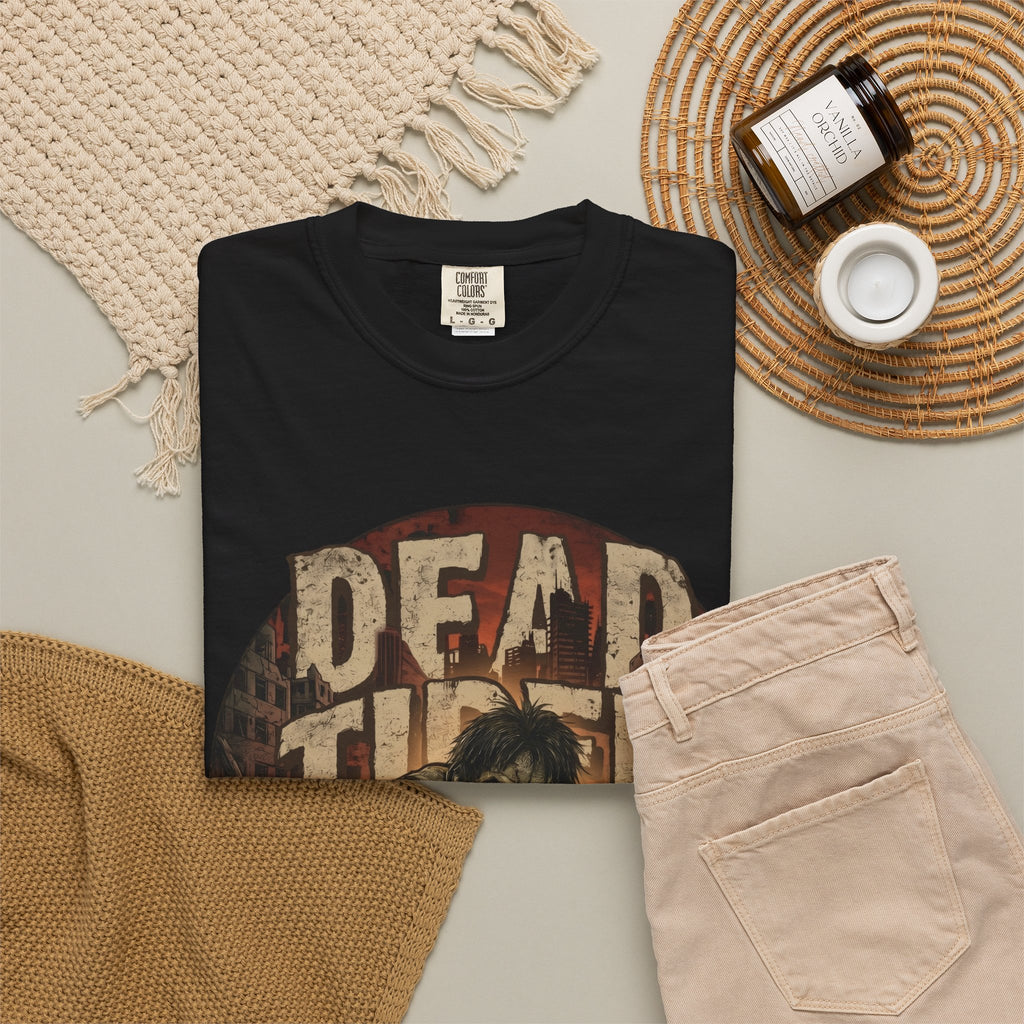 Dead Tired Funny Zombie T-Shirt, Horror Work Burnout Graphic Tee
