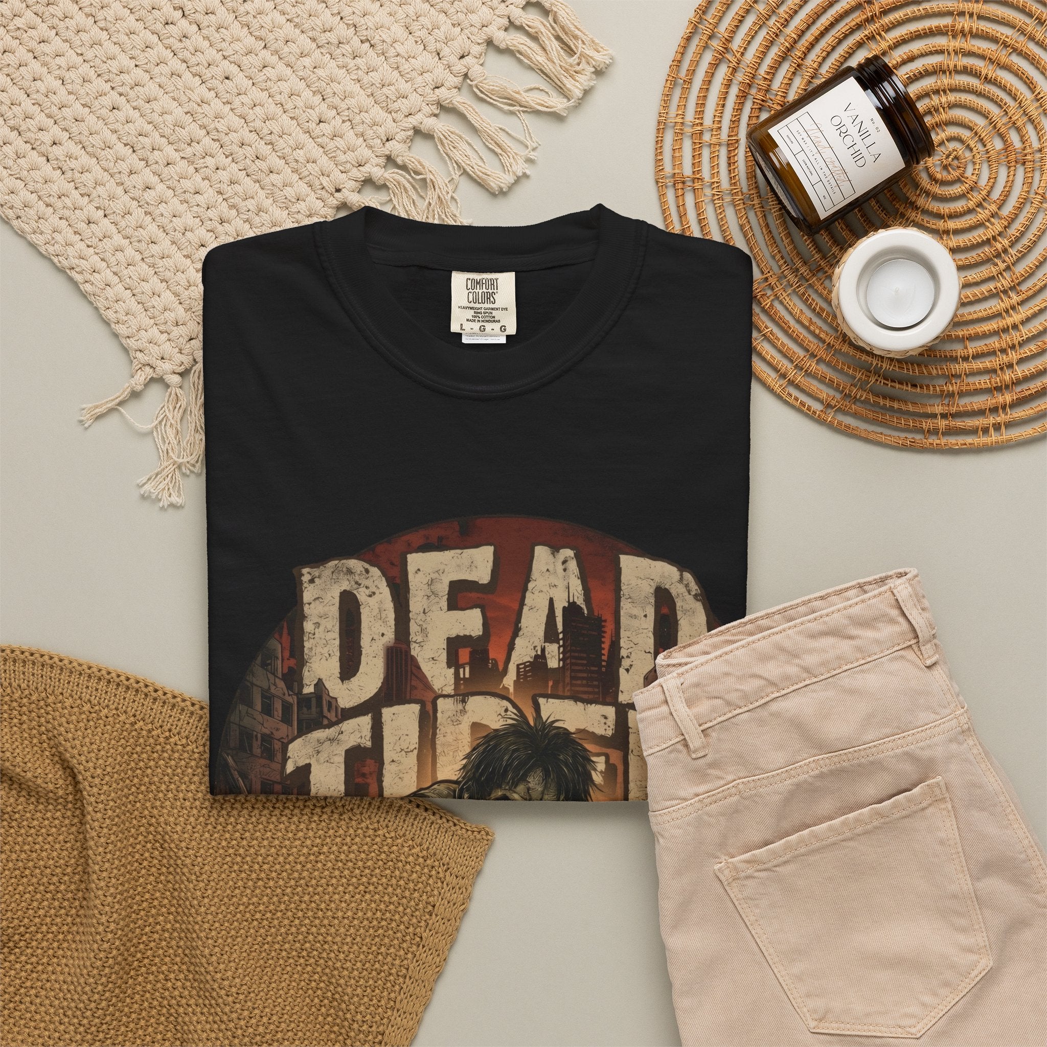 Dead Tired Funny Zombie T-Shirt, Horror Work Burnout Graphic Tee