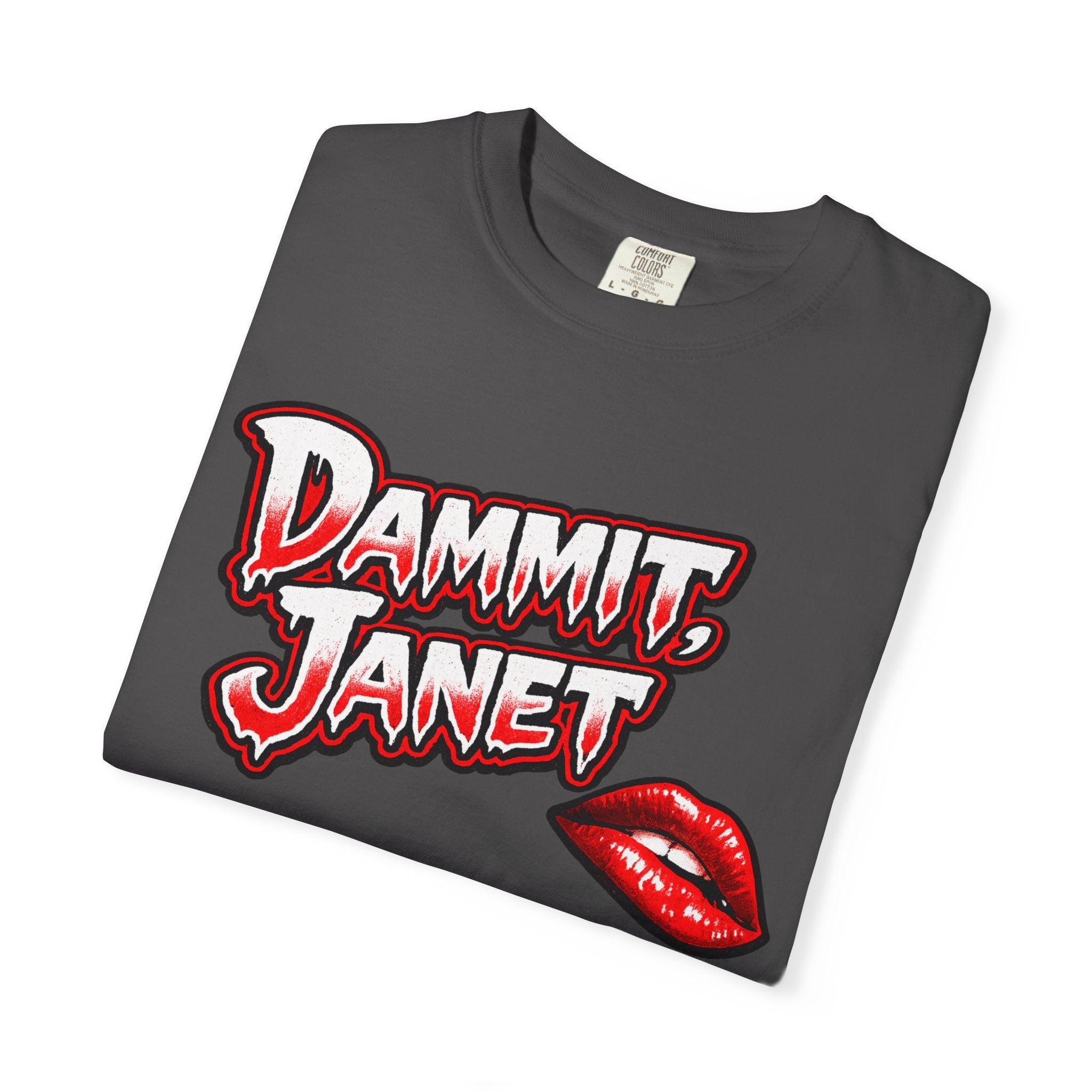 Dammit Horror Tee, Retro Gothic Shirt, Vintage Horror Graphic Tee, Spooky Halloween Gift, Dripping Text Shirt