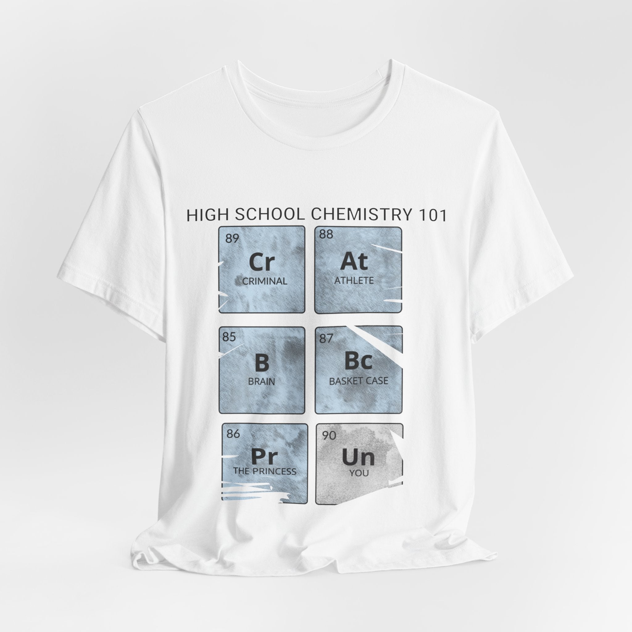 High School Chemistry 101 Shirt, Funny Periodic Table Elements Tee