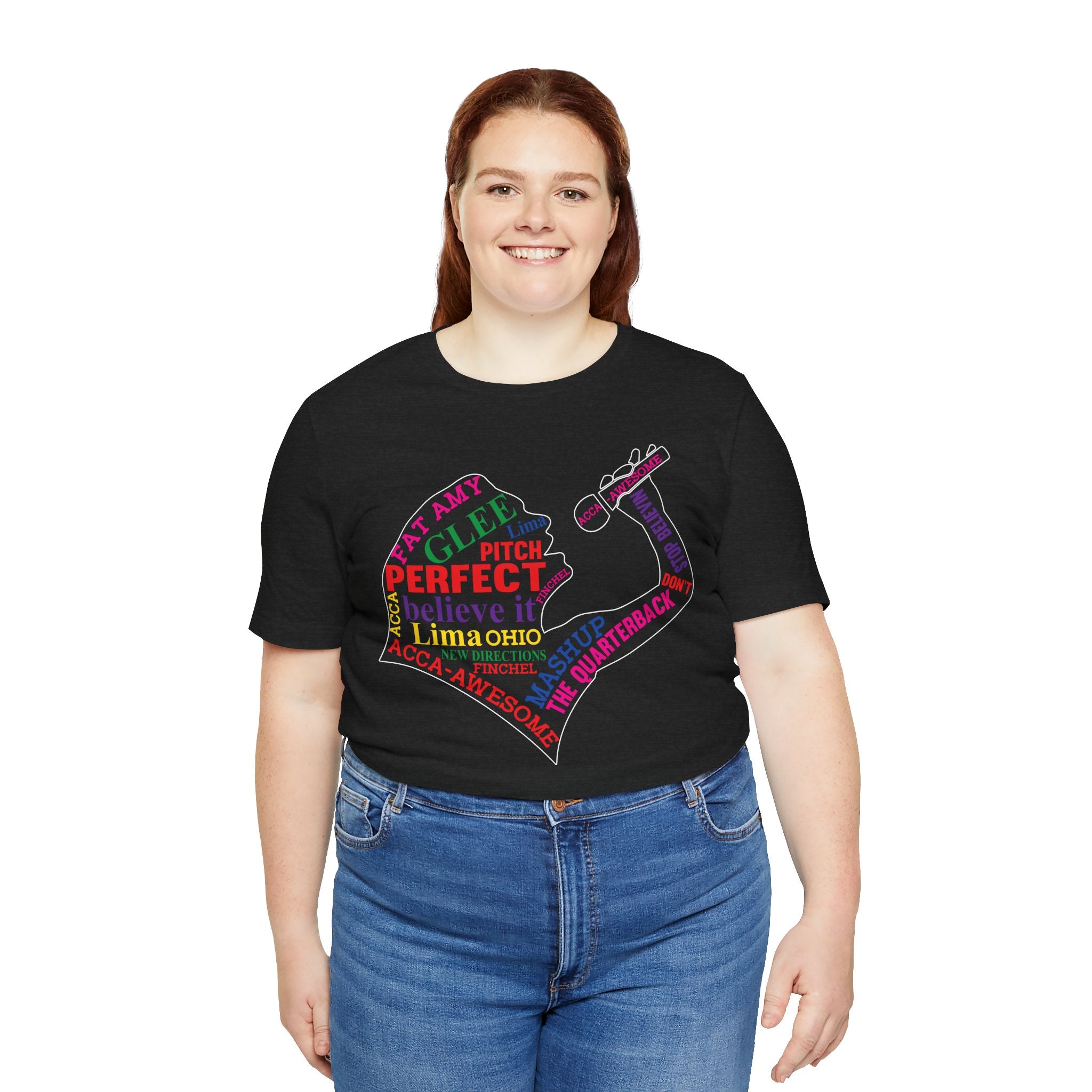 Glee TV Show Pitch Perfect Movie Graphic Design T-Shirt