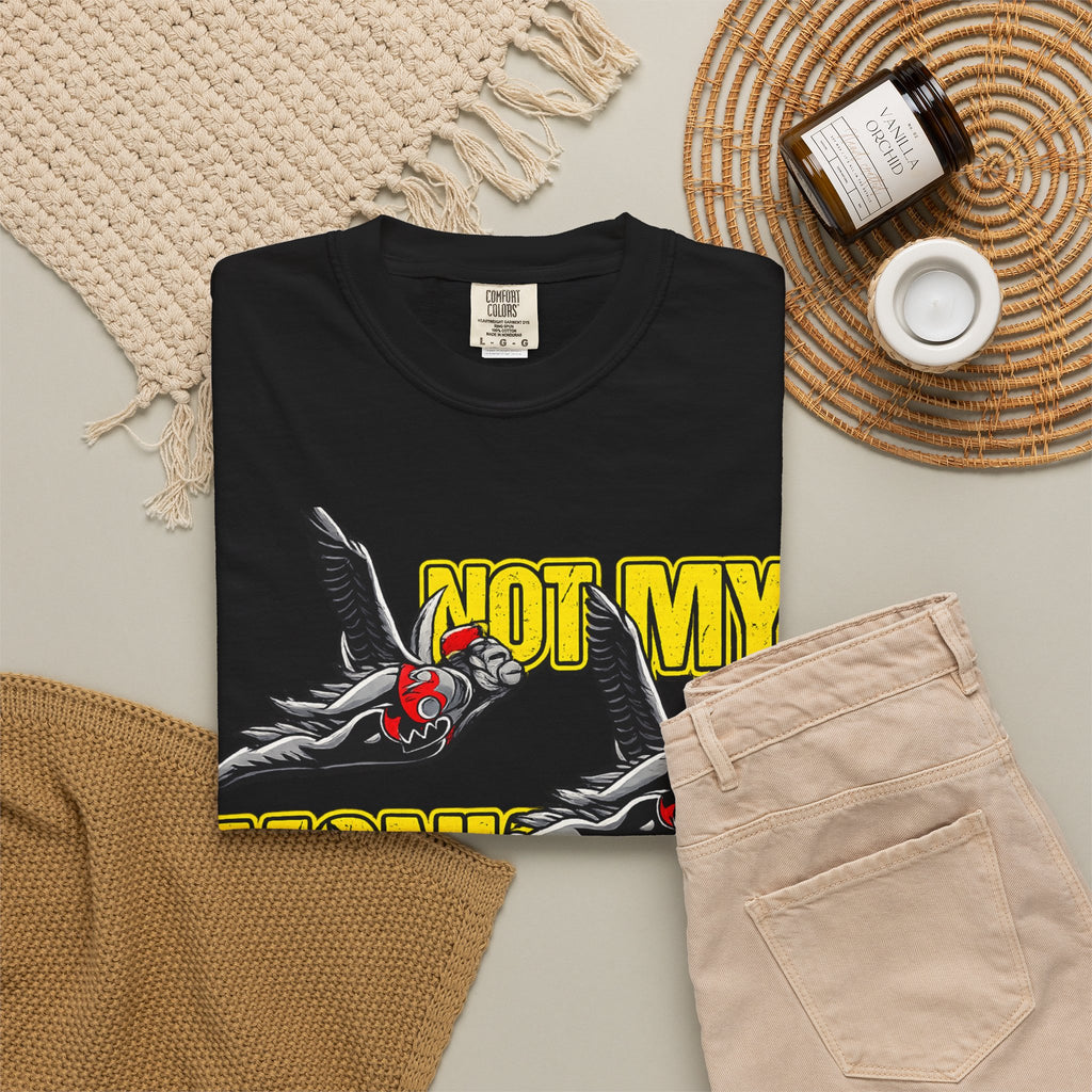 Not My Monkeys Tee – Retro Flying Monkey Graphic Shirt