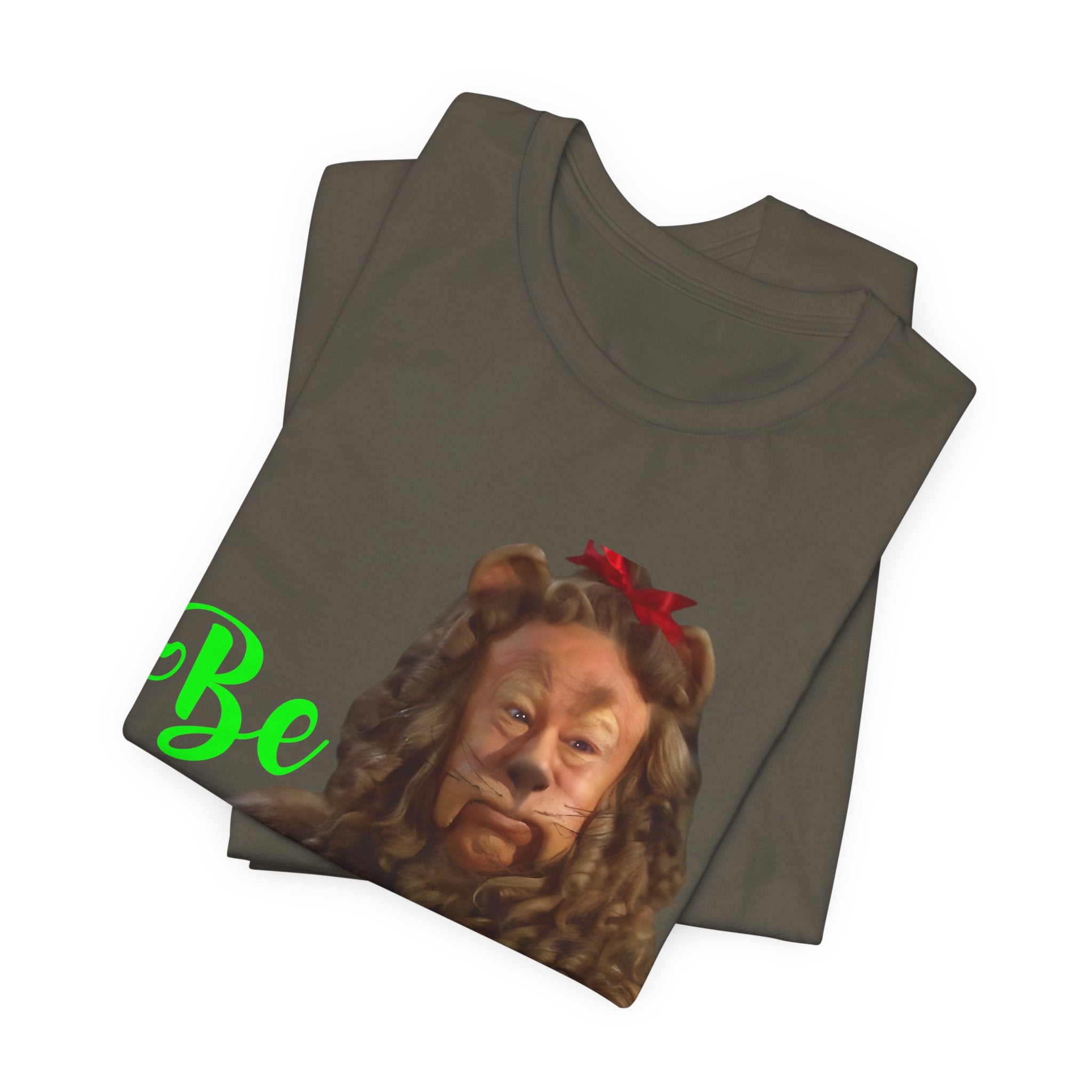 Wizard of Oz Cowardly Lion Fearless T-Shirt, Fearless Wizard of Oz Graphic Tee, Vintage Movie Fan Gift, Courageous Lion Silhouette Design