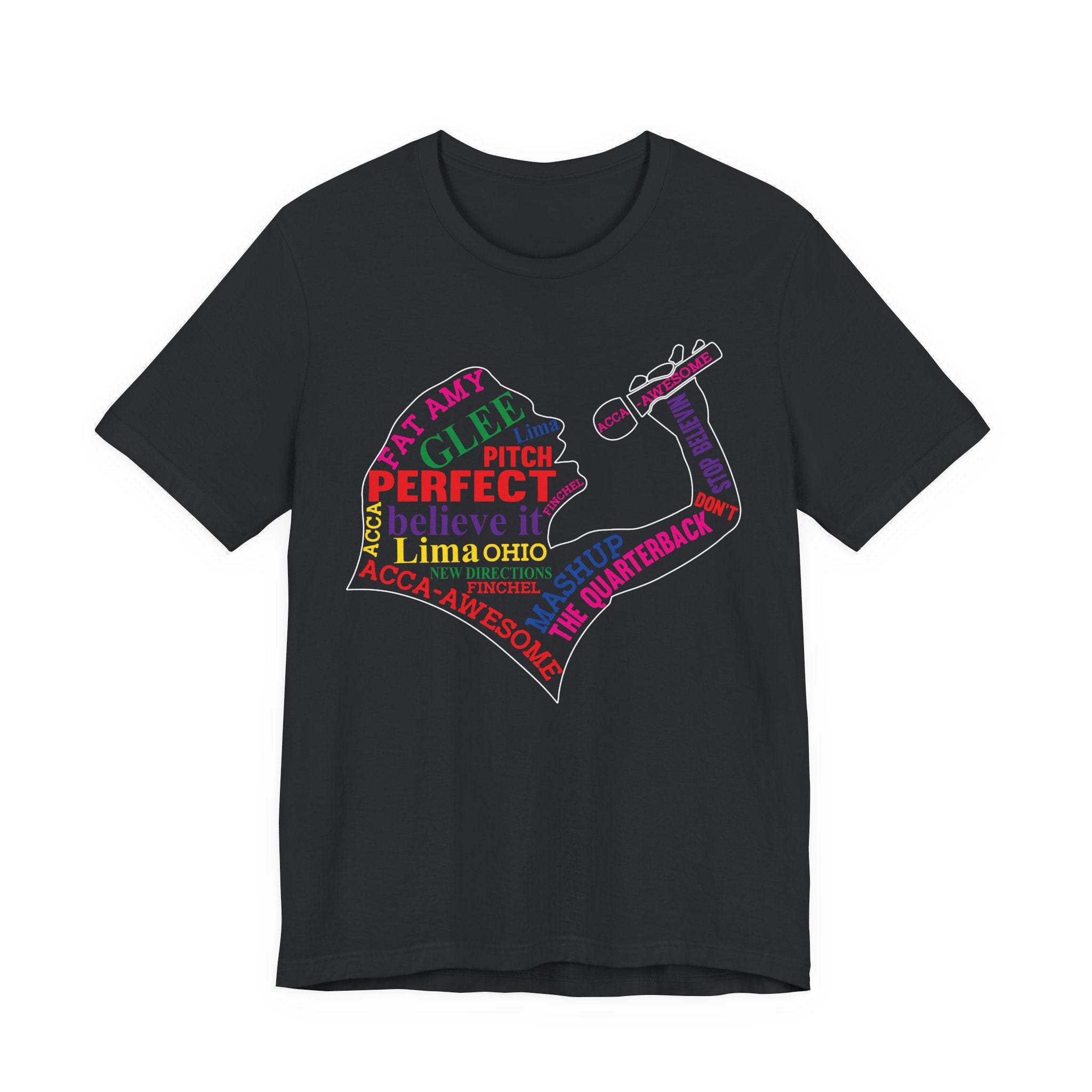 Glee TV Show Pitch Perfect Movie Graphic Design T-Shirt