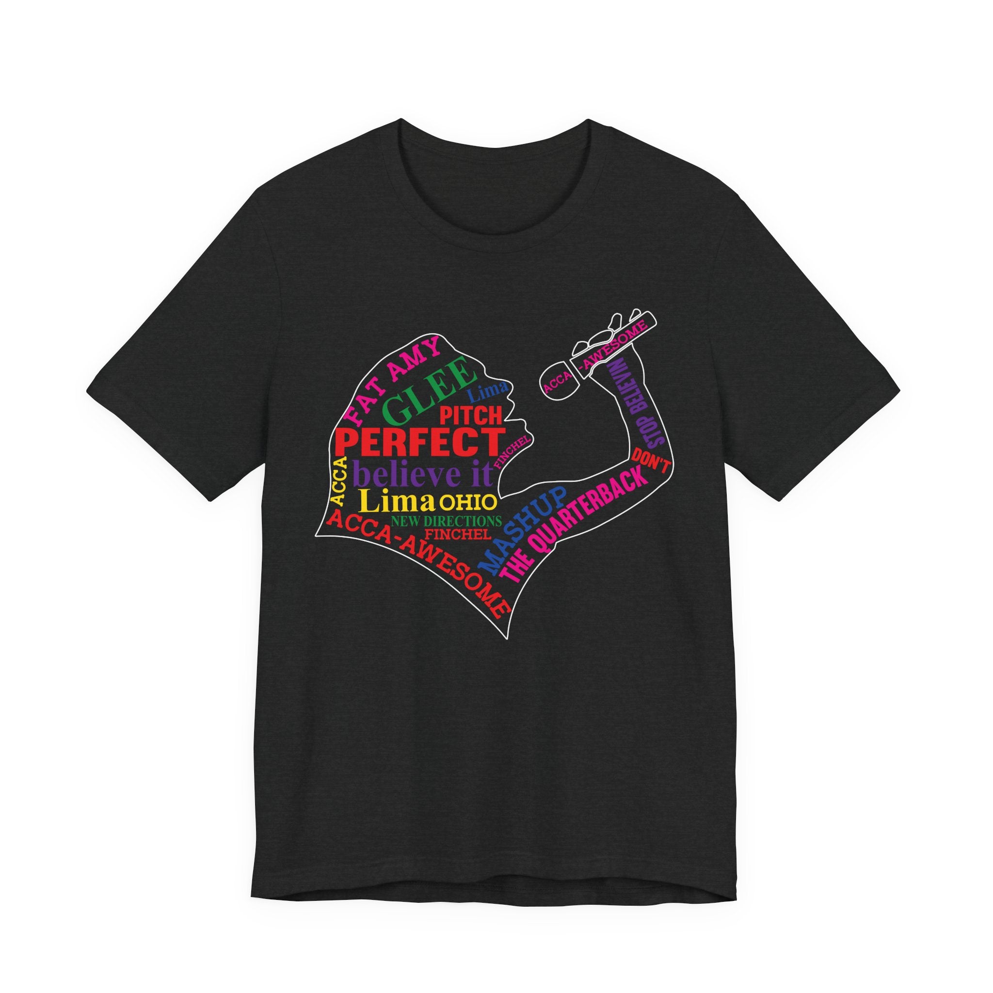Glee TV Show Pitch Perfect Movie Graphic Design T-Shirt