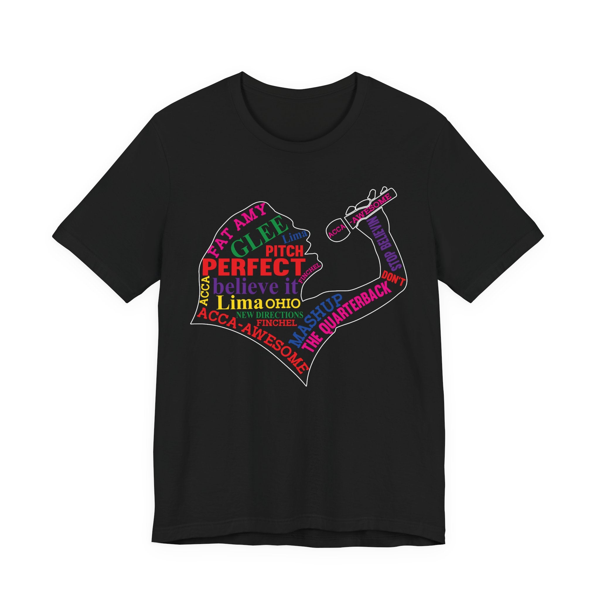 Glee TV Show Pitch Perfect Movie Graphic Design T-Shirt
