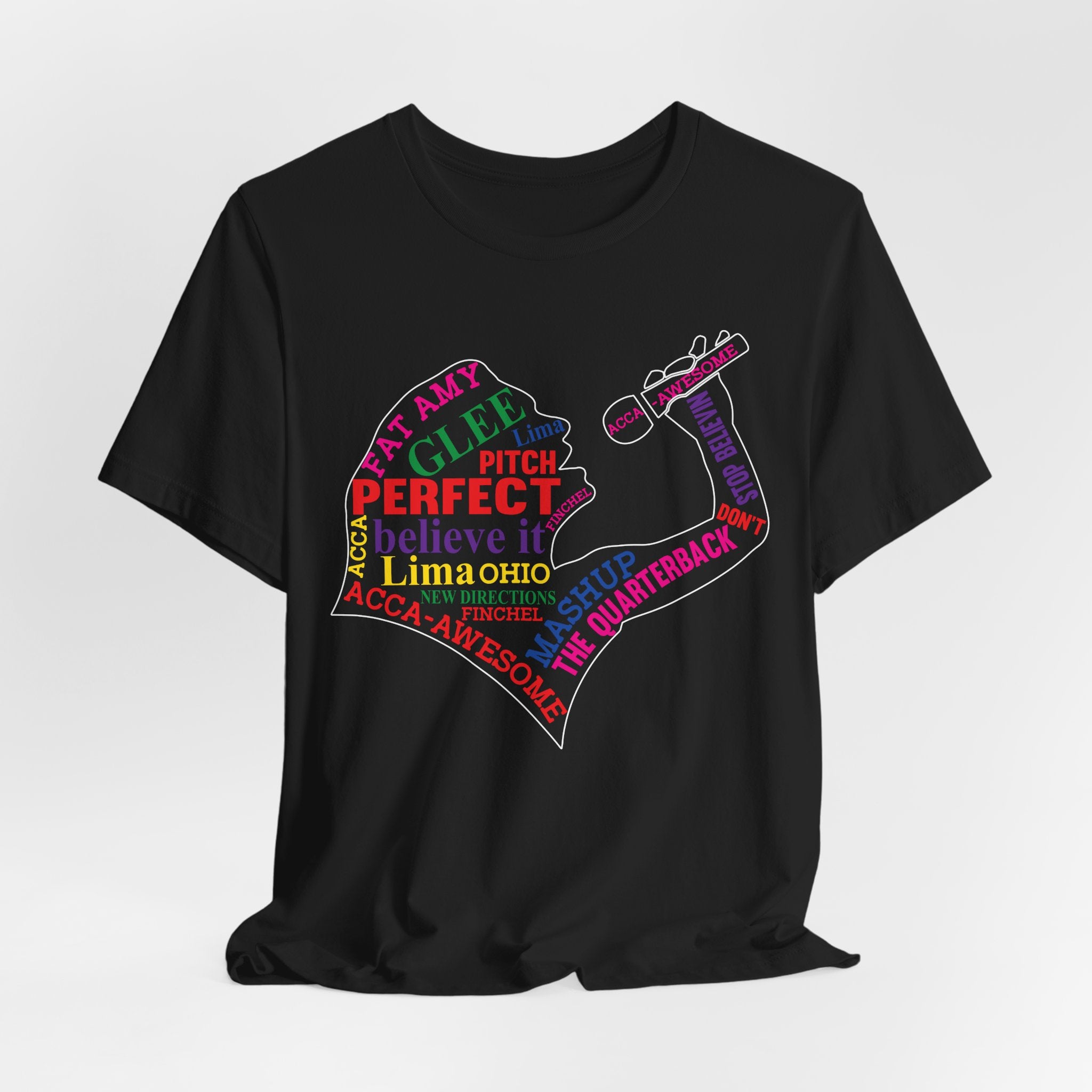 Glee TV Show Pitch Perfect Movie Graphic Design T-Shirt