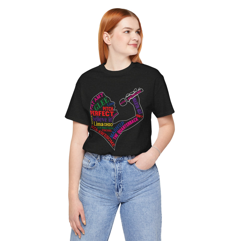 Glee TV Show Pitch Perfect Movie Graphic Design T-Shirt