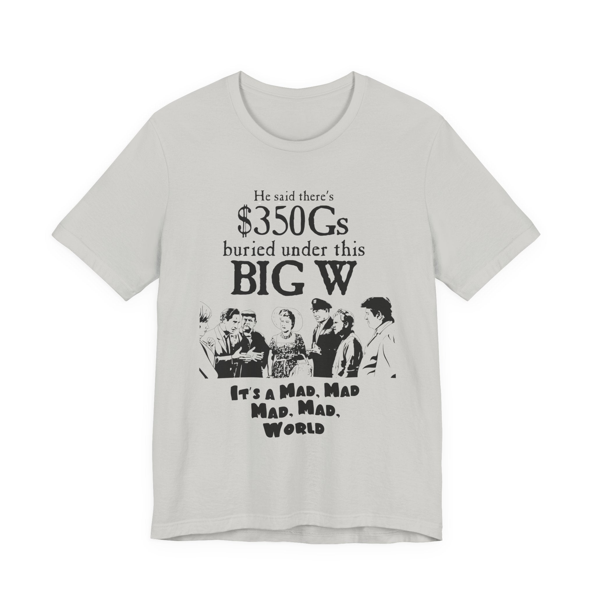 Mad World Graphic Tee, Funny Vintage T-Shirt, Movie Quote Shirt, Gift for Film Lovers, Retro Style Cotton Tee, Casual Wear