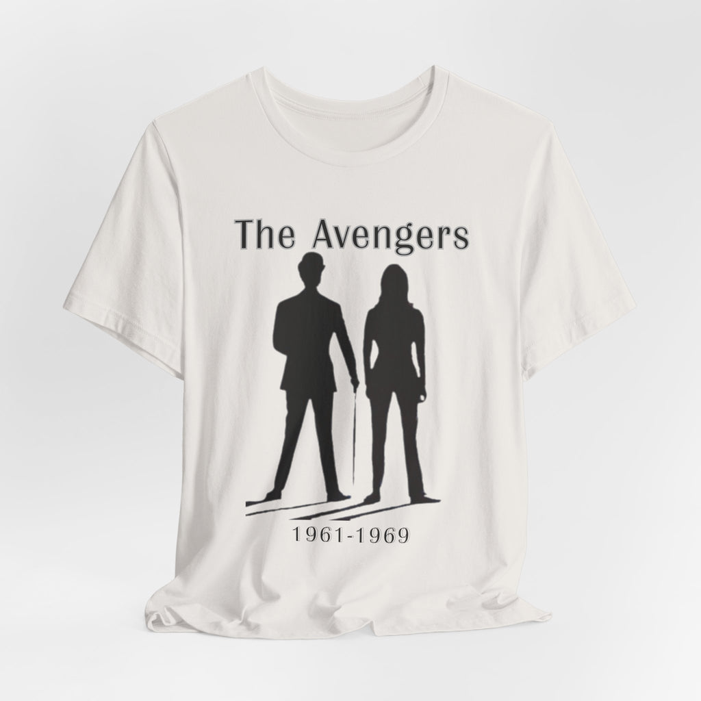 The Avengers 1961 to 1969 T Shirt, Steed & Peel Retro 60s Spy Series Tee